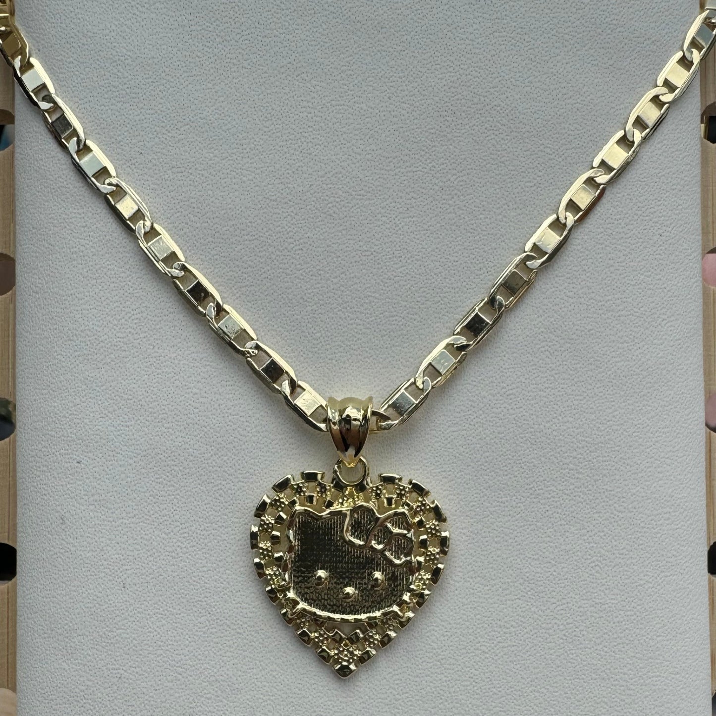 Hello Kitty With Rolex Heart Necklace