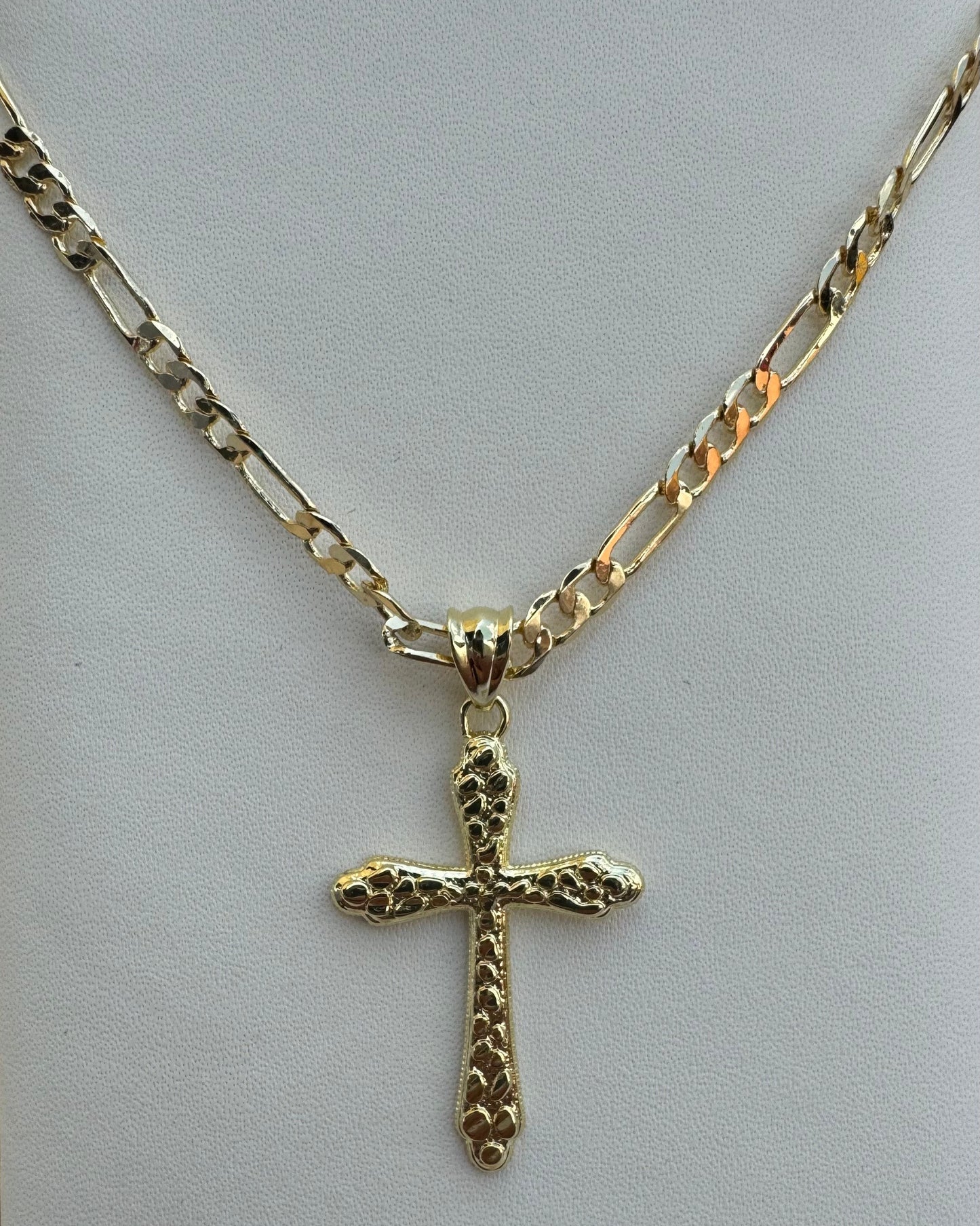 Nugget Cross Necklace
