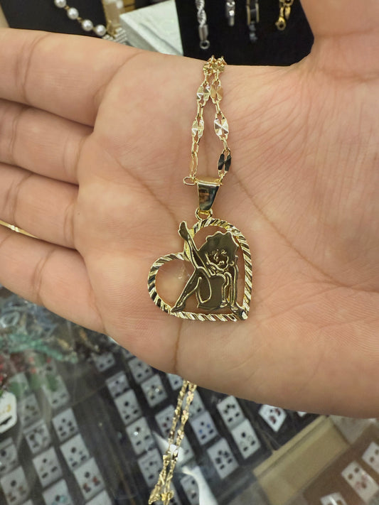 Betty Boop Heart Necklace