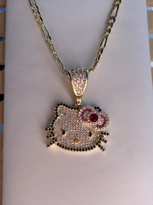Blinged Out Hello Kitty Necklace