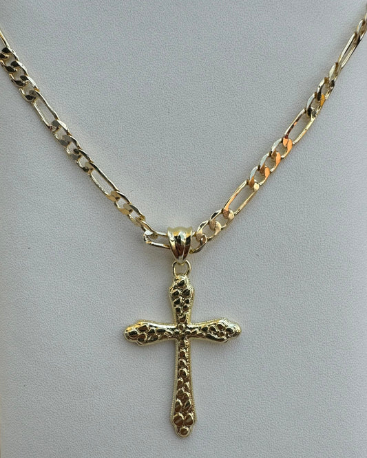 Nugget Cross Necklace