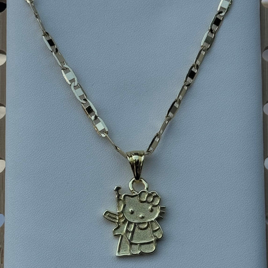 Hello Kitty With AK Necklace